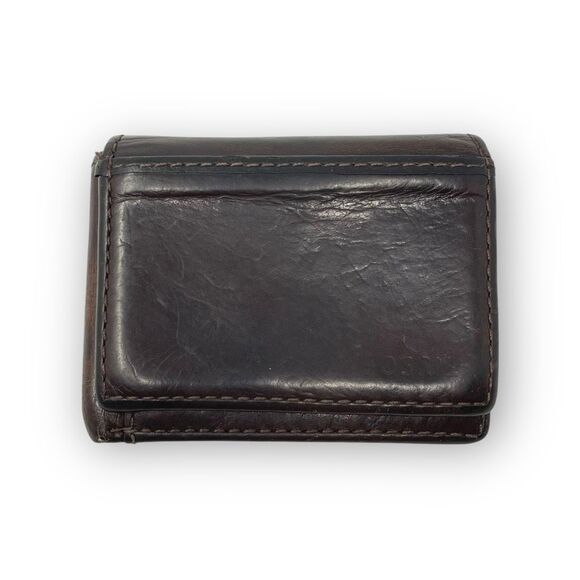 Fossil Leather Wallet Brown Bifold Men’s - Picture 1 of 10